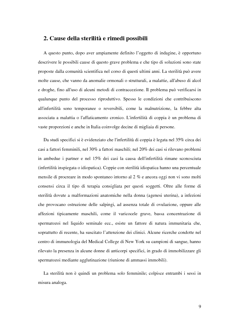 Anteprima della tesi: Aspetti psicologici e relazionali in coppie infertili che si sottopongono a tecniche di procreazione medicalmente assistita, Pagina 4
