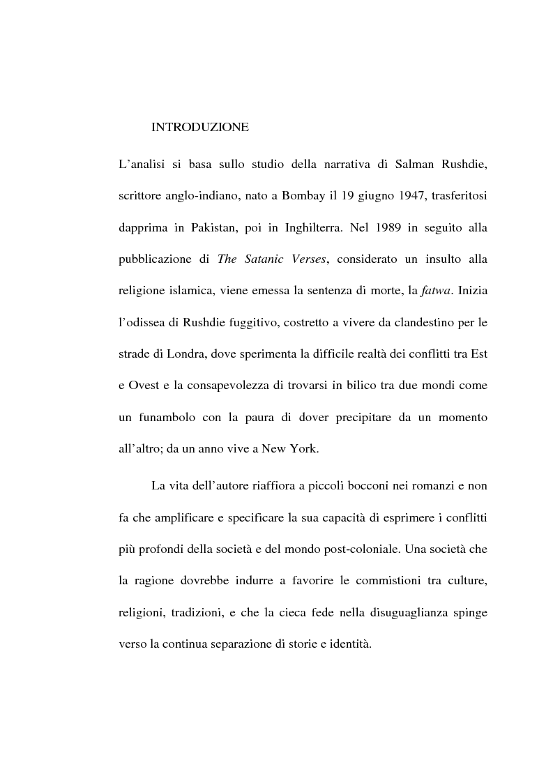 Anteprima della tesi: Le metafore culinarie nella narrativa di Salman Rushdie, Pagina 2
