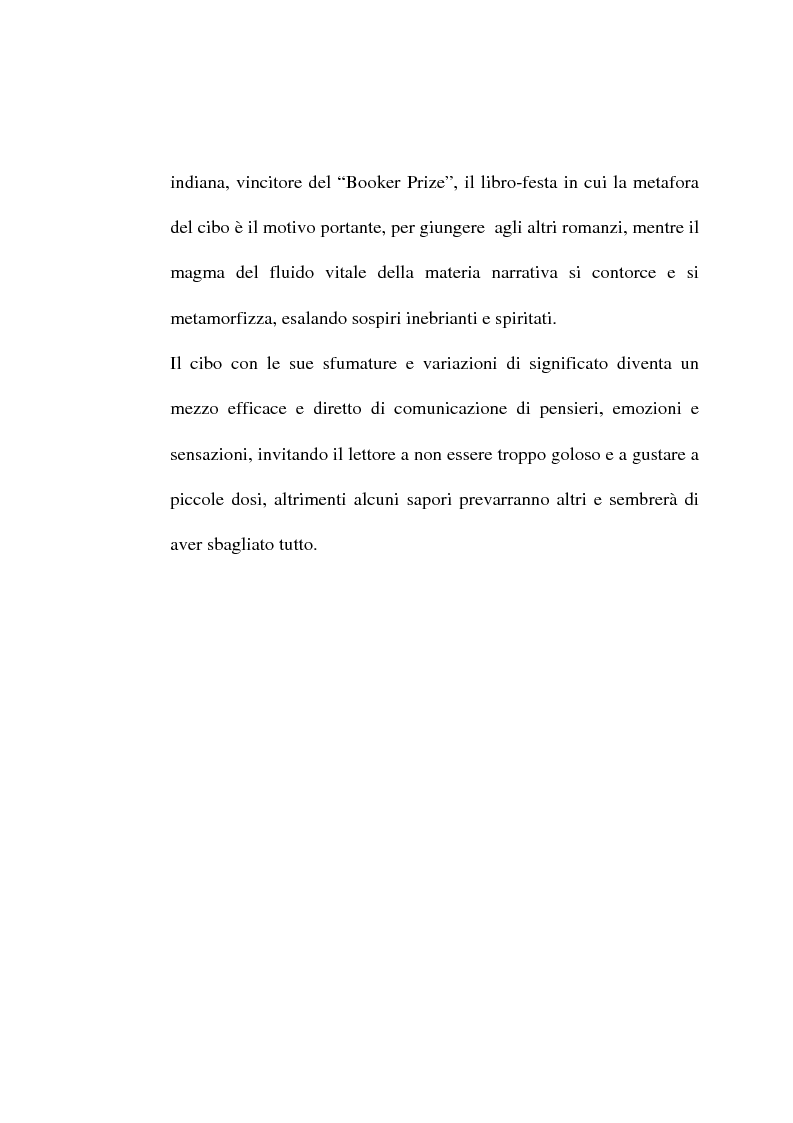 Anteprima della tesi: Le metafore culinarie nella narrativa di Salman Rushdie, Pagina 4