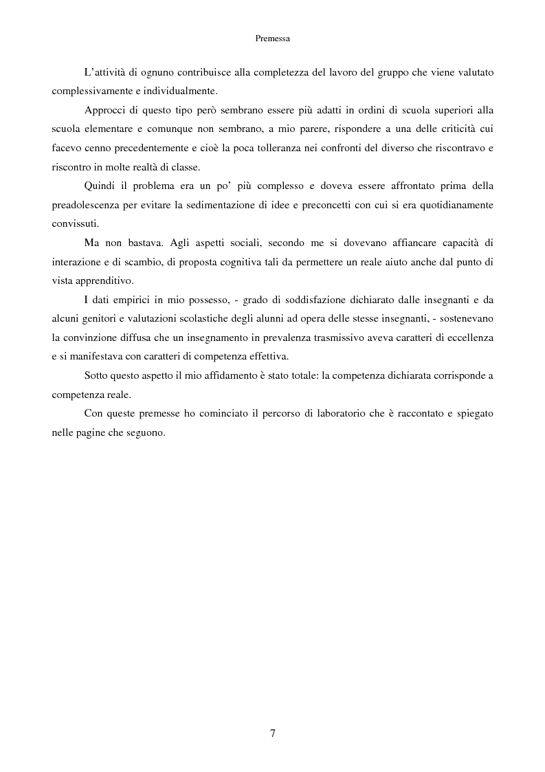 Anteprima della tesi: Scrivere fiabe insieme. Un'esperienza di tutoring tra bambini italiani e stranieri, Pagina 4