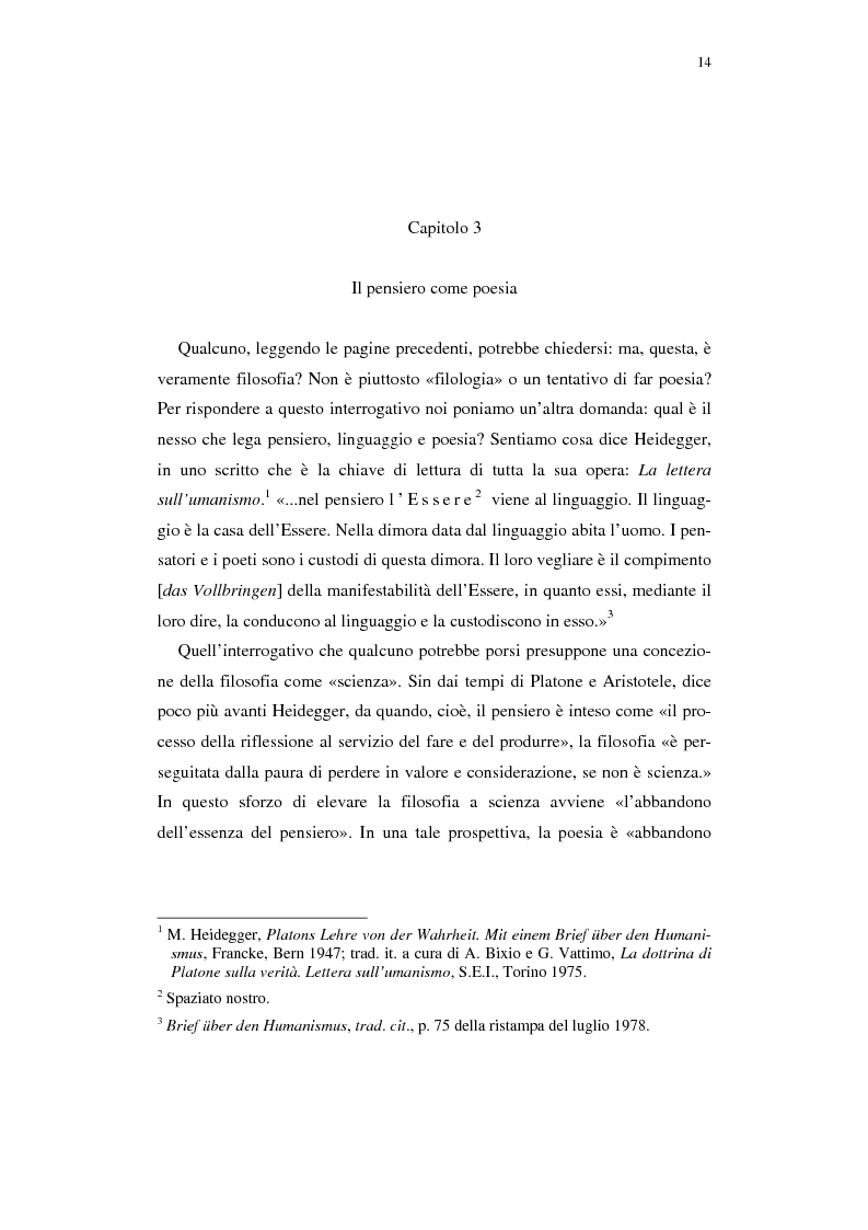 Anteprima della tesi: Heidegger e l'abitare poetico, Pagina 10