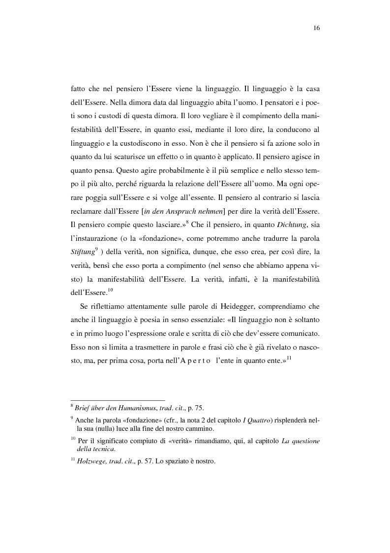 Anteprima della tesi: Heidegger e l'abitare poetico, Pagina 12