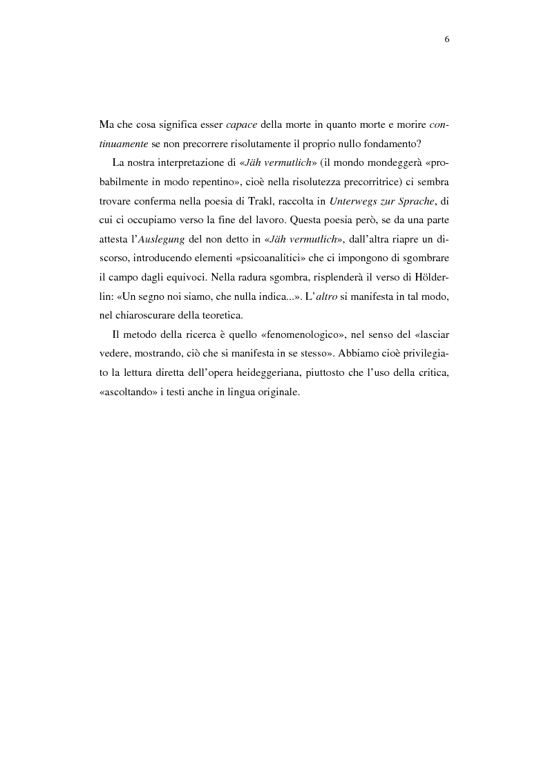 Anteprima della tesi: Heidegger e l'abitare poetico, Pagina 2