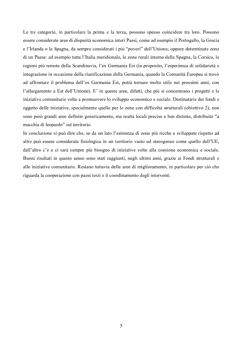 Anteprima della tesi: L'iniziativa INTERREG per favorire la cooperazione transfrontaliera, transnazionale e interregionale, Pagina 5