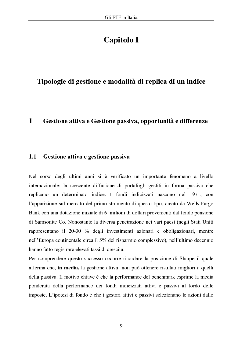 Anteprima della tesi: Gli ETF in Italia, Pagina 5