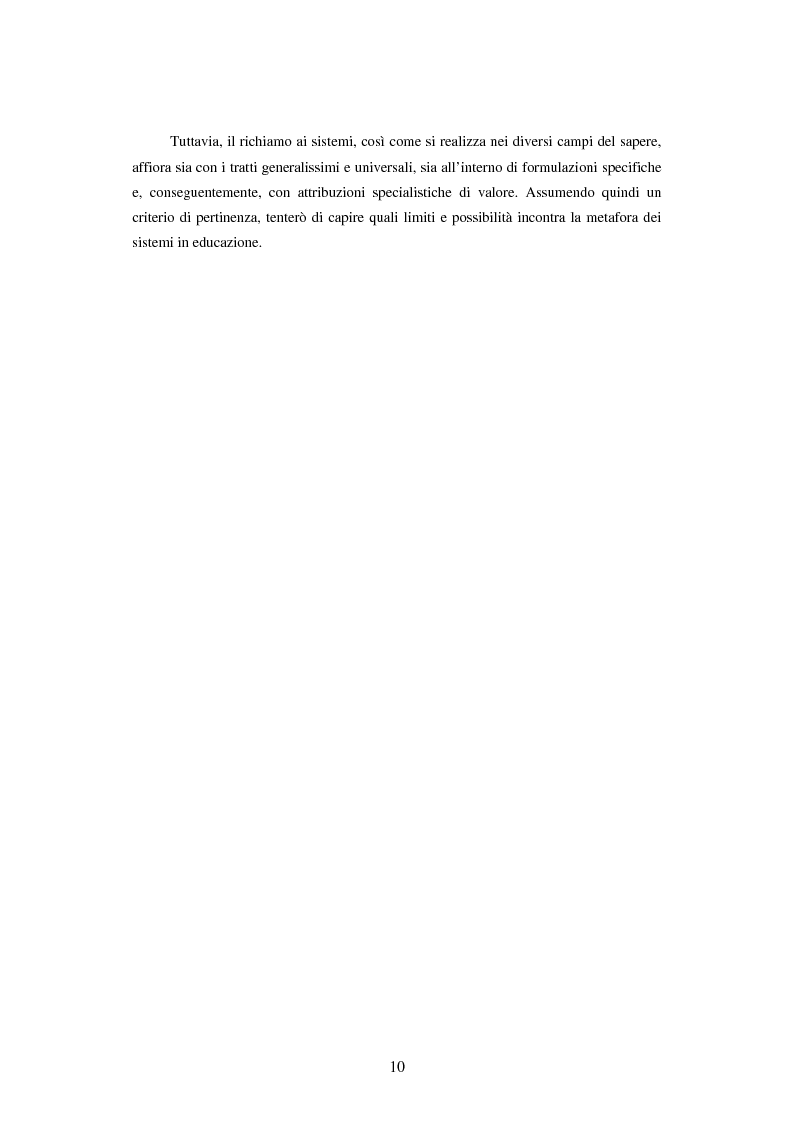 Anteprima della tesi: Teoria dei sistemi e pedagogia della complessità: fondamenti, orientamenti, problemi, Pagina 7
