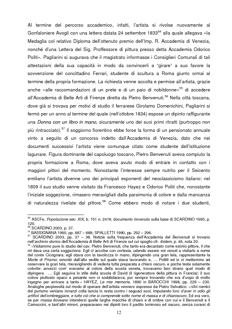 Anteprima della tesi: Un artista ferrarese a Trieste: Giovanni Pagliarini, Pagina 11