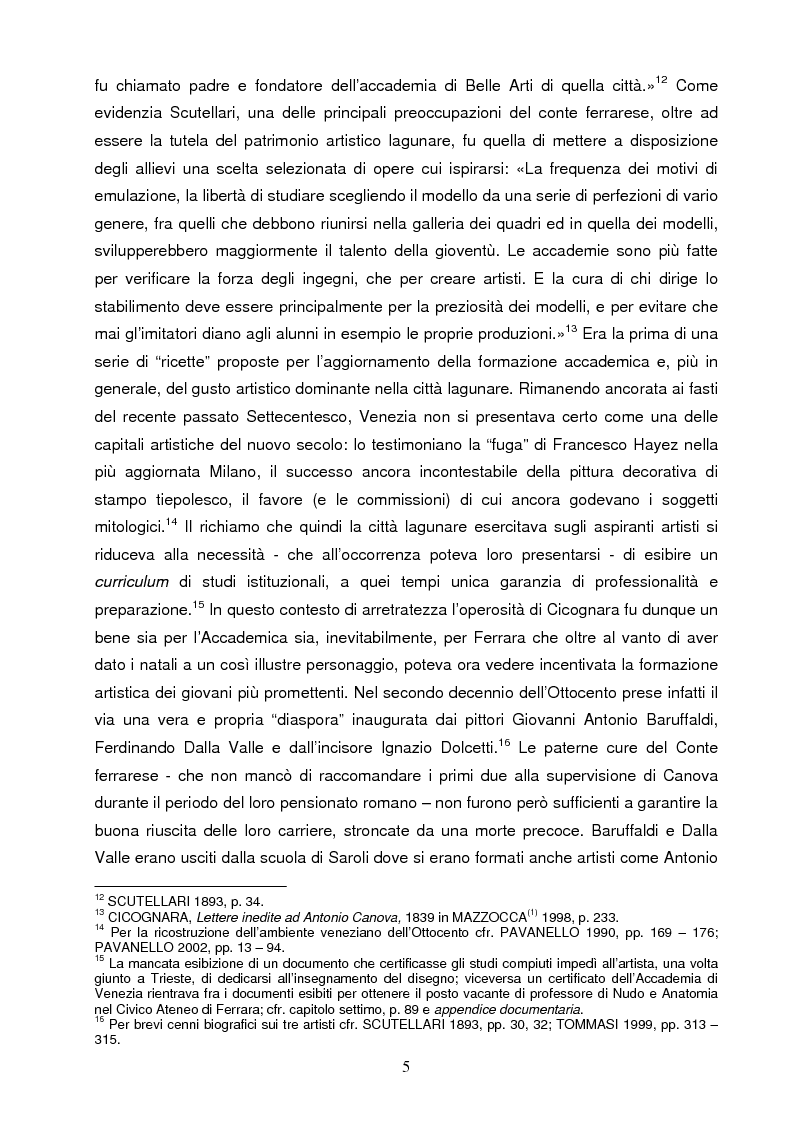 Anteprima della tesi: Un artista ferrarese a Trieste: Giovanni Pagliarini, Pagina 4
