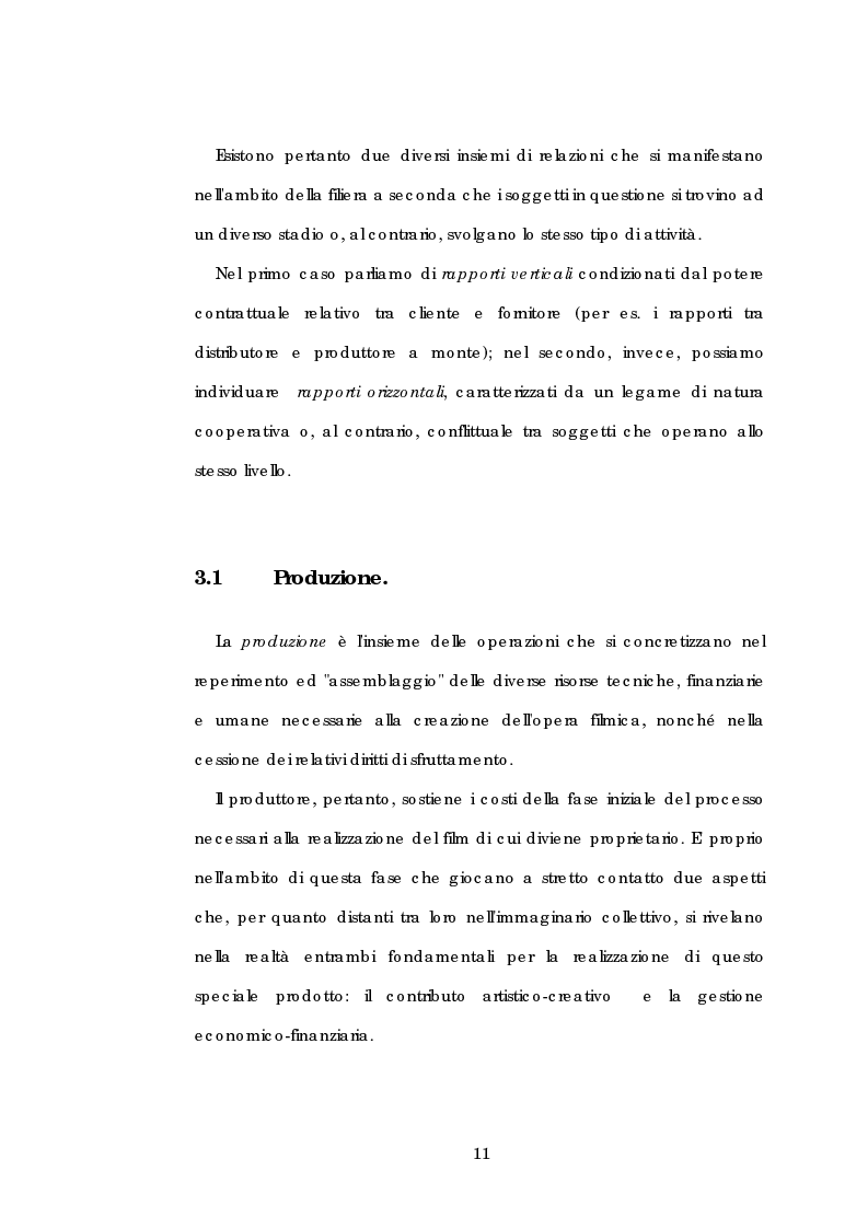 Anteprima della tesi: Problematiche gestionali delle imprese di produzione cinematografica, Pagina 15