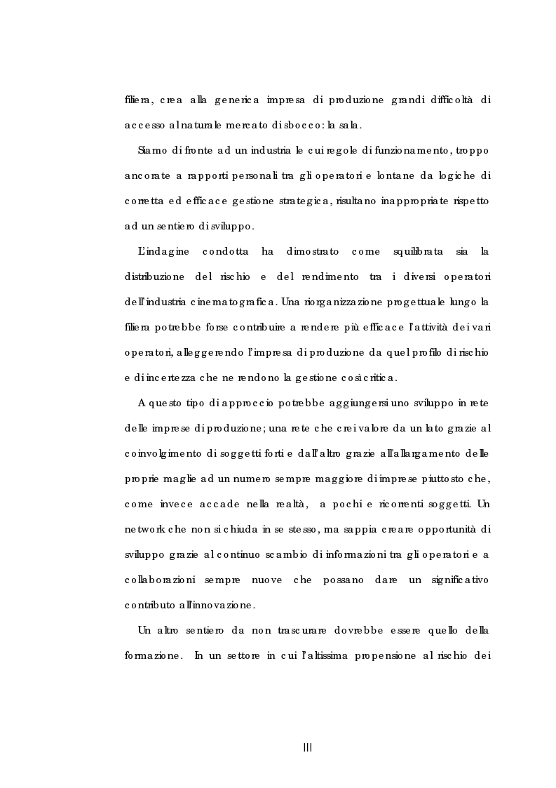 Anteprima della tesi: Problematiche gestionali delle imprese di produzione cinematografica, Pagina 3