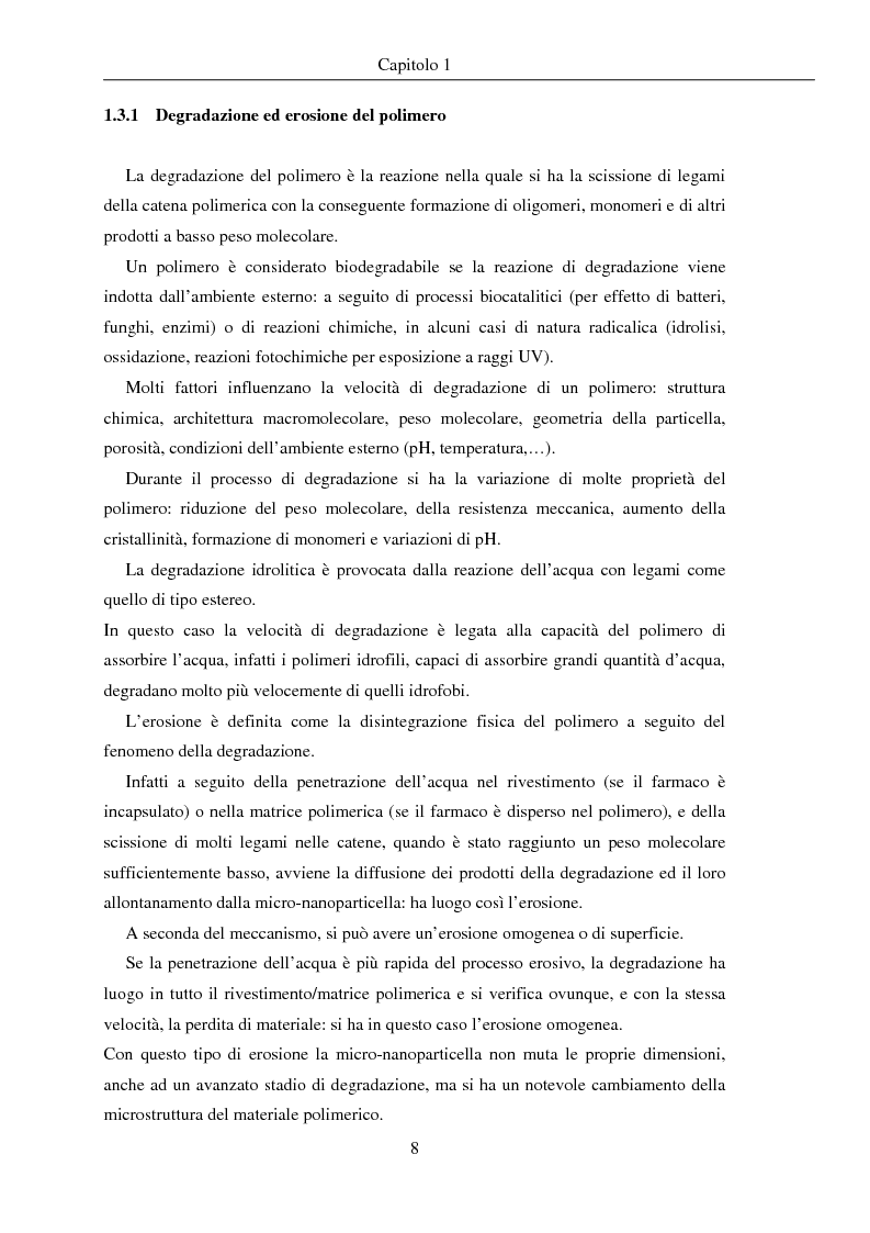 Anteprima della tesi: Fenomeni di trasporto in carrier farmaceutici, Pagina 8