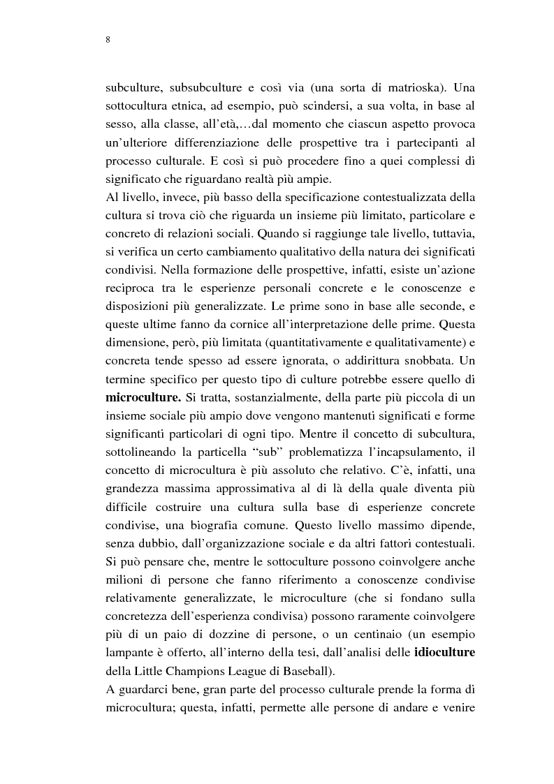 Anteprima della tesi: Dalle subculture alle idioculture, Pagina 5