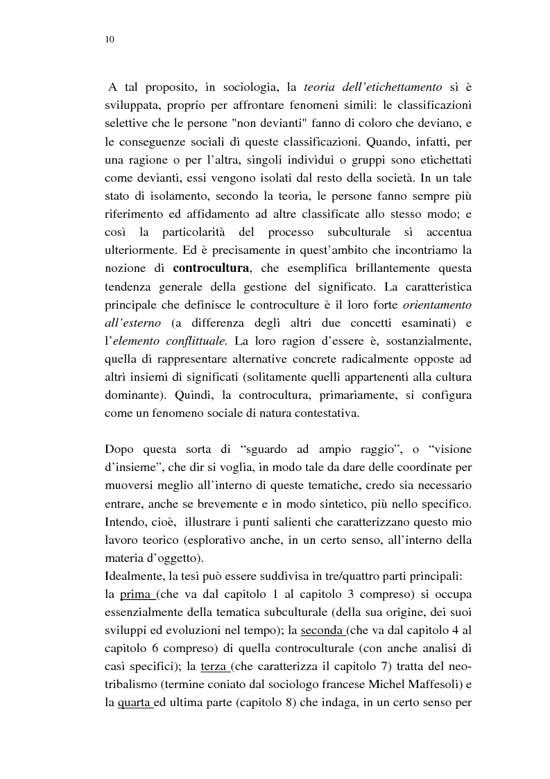 Anteprima della tesi: Dalle subculture alle idioculture, Pagina 7