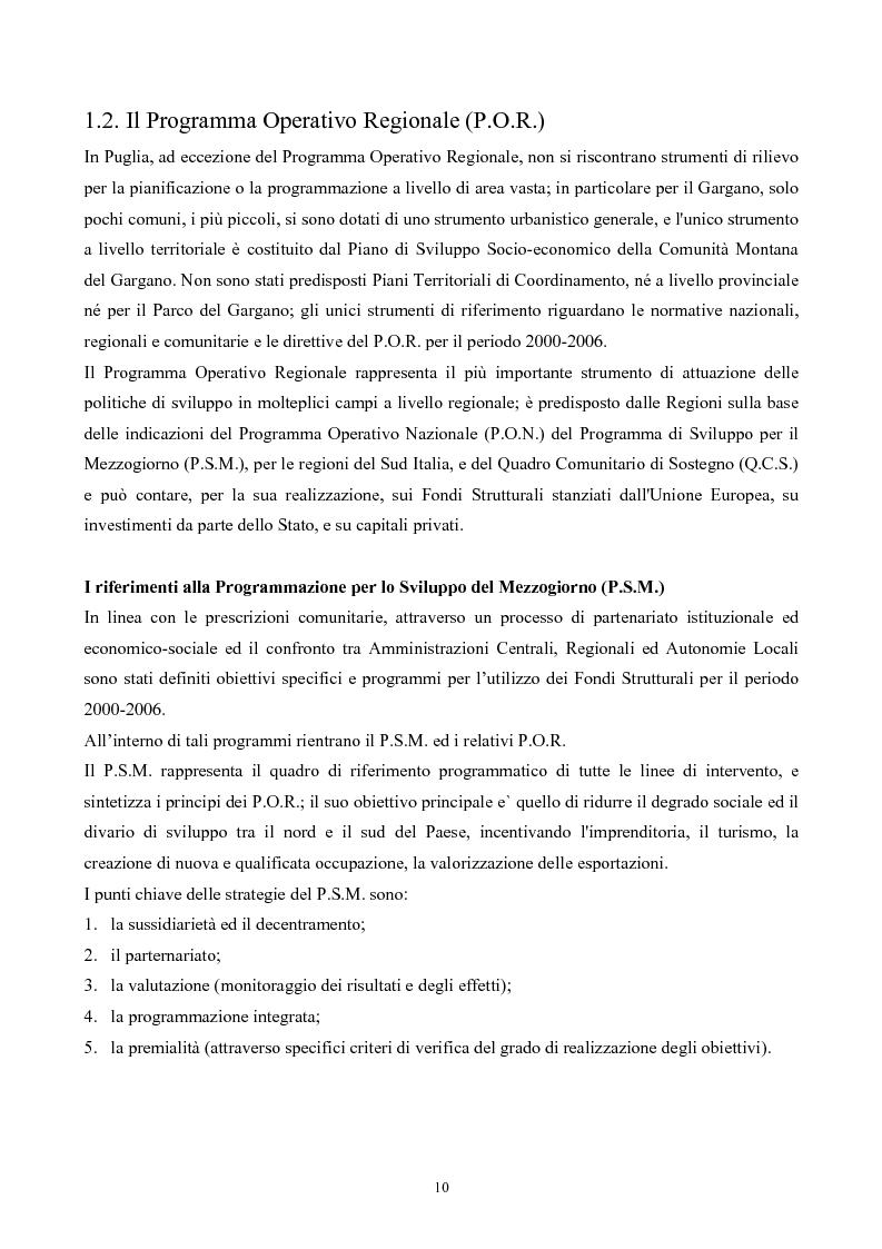 Anteprima della tesi: La Montagna del Sole: proposte per la destagionalizzazione del turismo e la valorizzazione del promontorio del Gargano, Pagina 10