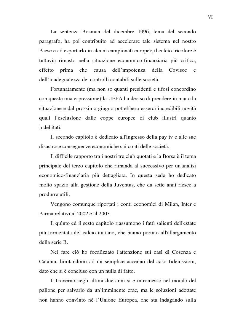 Anteprima della tesi: La crisi del calcio italiano: dal caso Lentini al decreto salva-calcio, Pagina 3