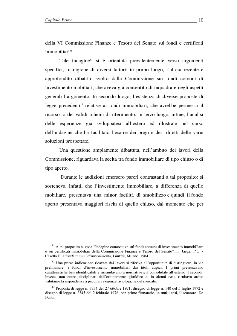 Anteprima della tesi: I fondi comuni di investimento immobiliari, Pagina 10