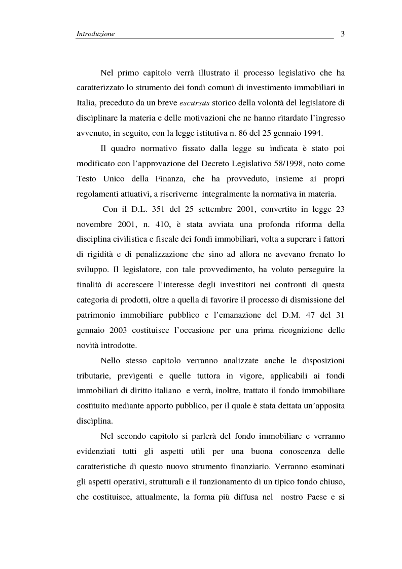 Anteprima della tesi: I fondi comuni di investimento immobiliari, Pagina 3
