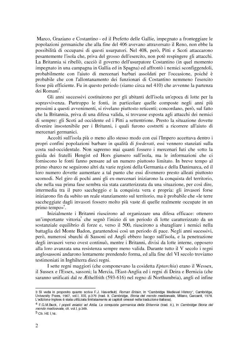 Anteprima della tesi: L'antica storia celtica della Britannia nelle fonti latine dell'Inghilterra fino a Goffredo di Monmouth, Pagina 7
