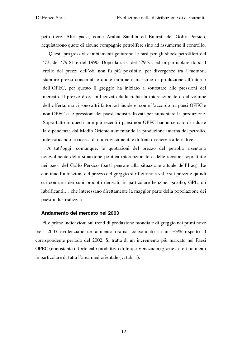 Anteprima della tesi: Evoluzione della distribuzione di carburanti, Pagina 6