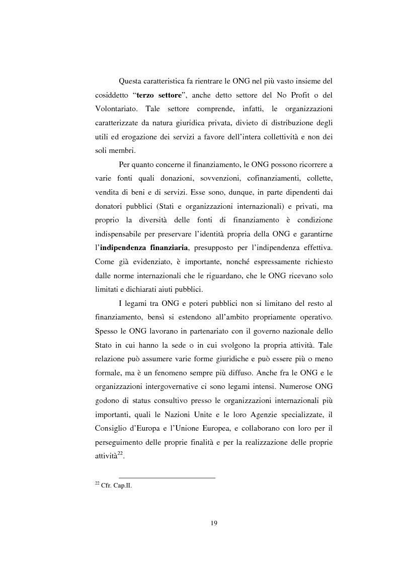 Anteprima della tesi: Le organizzazioni non governative, le organizzazioni internazionali e la cooperazione allo sviluppo, Pagina 13