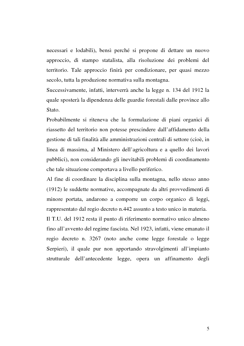 Anteprima della tesi: Le comunità montane: esperienze e prospettive, Pagina 5