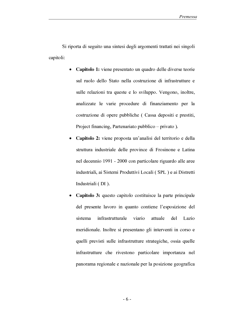 Anteprima della tesi: Il Sistema infrastrutturale del Lazio meridionale, Pagina 6