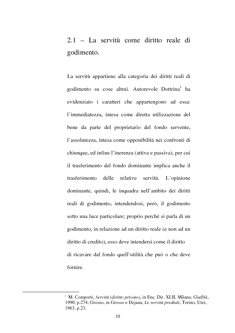 Anteprima della tesi: Le servitù atipiche, Pagina 11