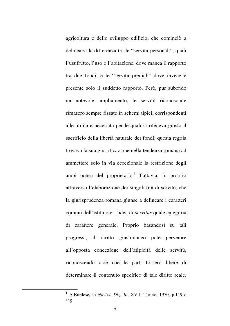 Anteprima della tesi: Le servitù atipiche, Pagina 3