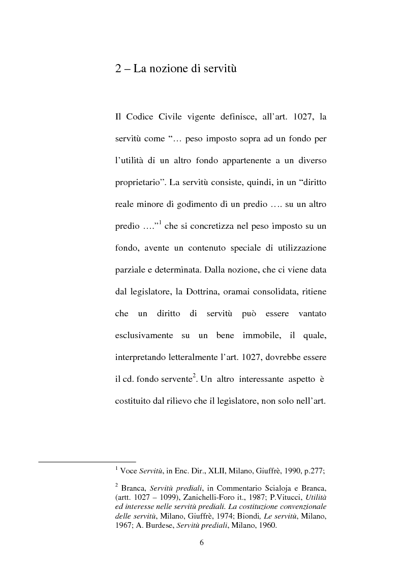 Anteprima della tesi: Le servitù atipiche, Pagina 7