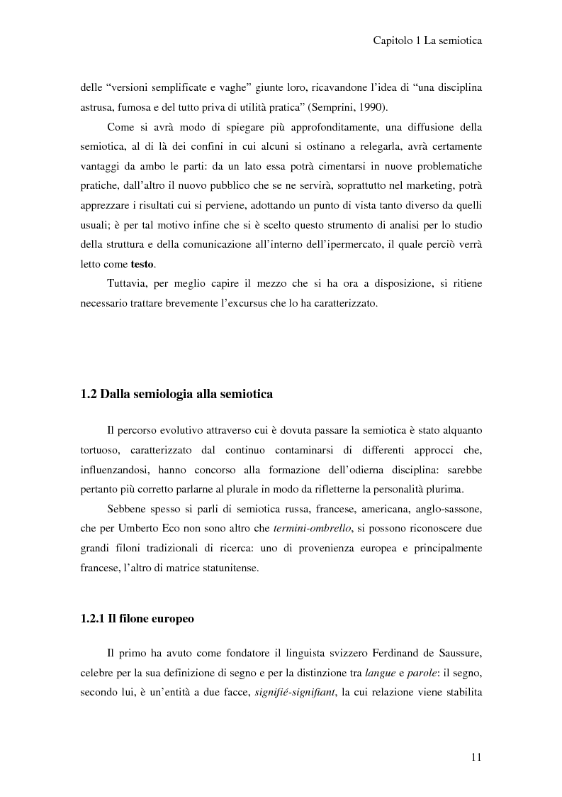 Anteprima della tesi: L'ipermercato tra marketing e semiotica, Pagina 6