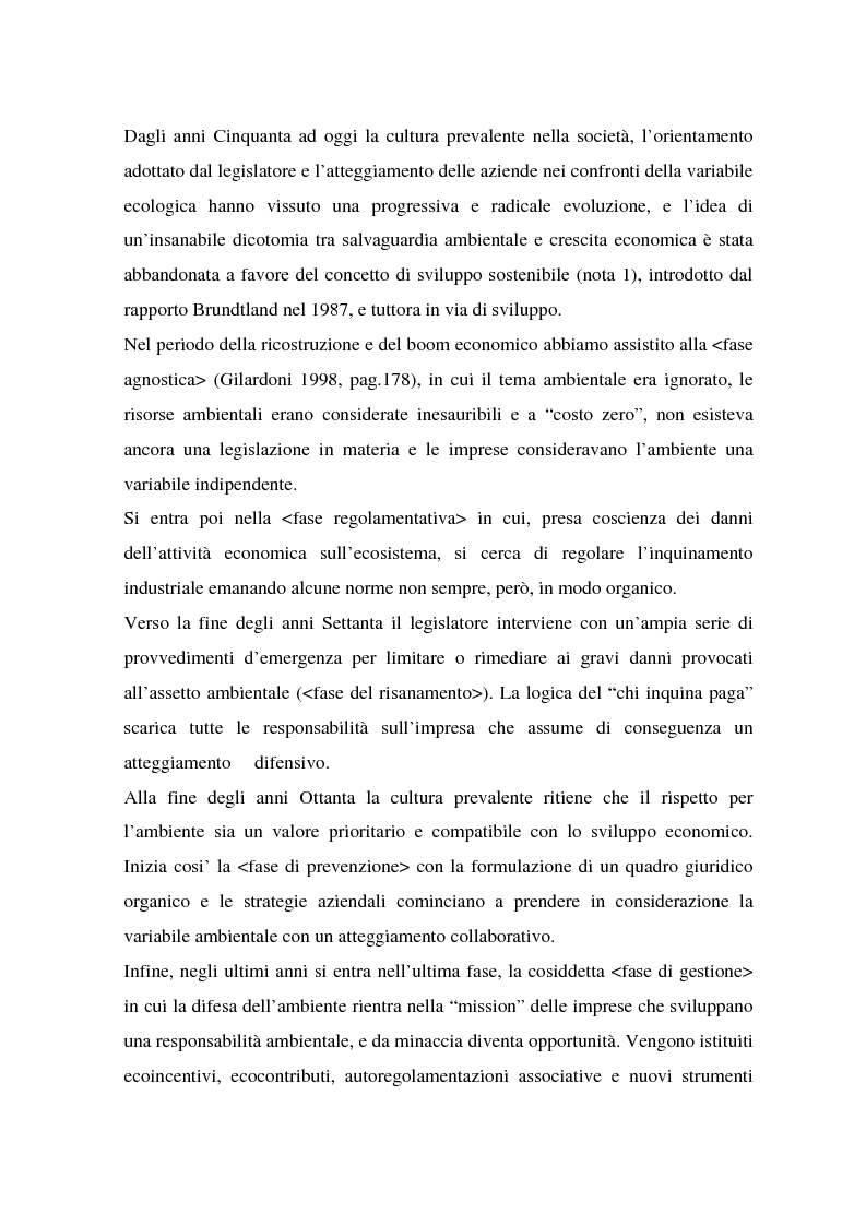 Anteprima della tesi: La gestione ambientale nel settore automobilistico: il caso del gruppo Volvo, Pagina 7