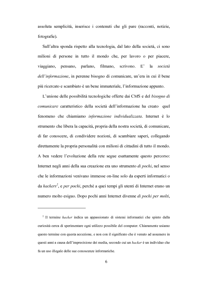 Anteprima della tesi: Blog: l'informazione al tempo dei personal media, Pagina 4