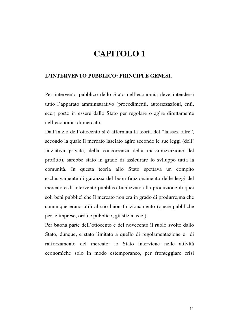 Anteprima della tesi: I procedimenti e gli istituti finalizzati allo sviluppo economico: i patti territoriali e i PIT, Pagina 11