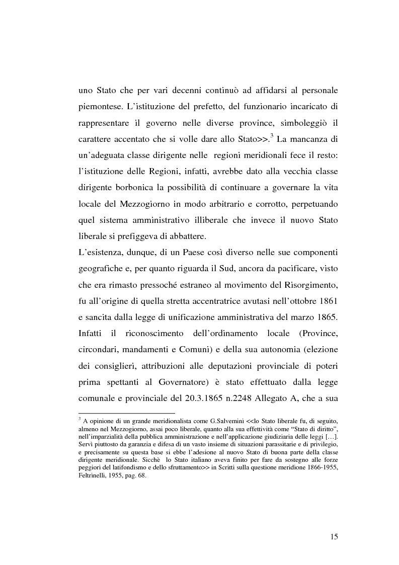 Anteprima della tesi: I procedimenti e gli istituti finalizzati allo sviluppo economico: i patti territoriali e i PIT, Pagina 15