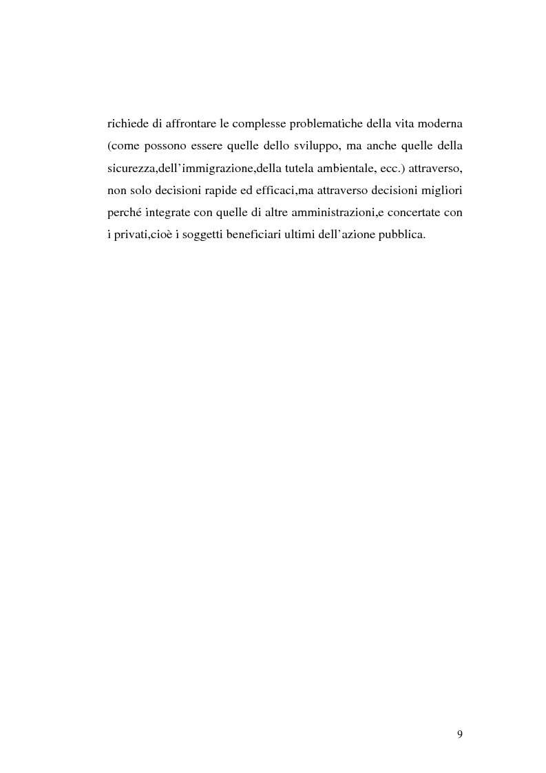 Anteprima della tesi: I procedimenti e gli istituti finalizzati allo sviluppo economico: i patti territoriali e i PIT, Pagina 9