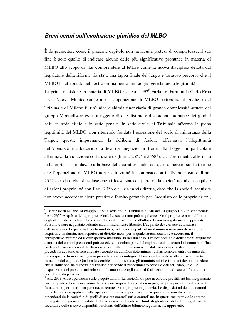 Anteprima della tesi: Le operazioni di ''merger leveraged buy-out'' nella prospettiva della banca finanziatrice, Pagina 3