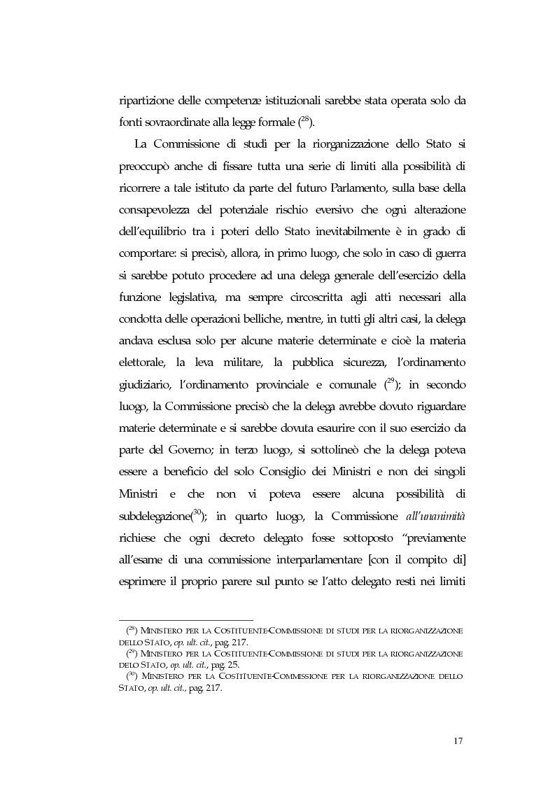 Anteprima della tesi: L'intervento delle Camere nell'esercizio dei poteri legislativi delegati al Governo in Italia ed in Spagna, Pagina 12