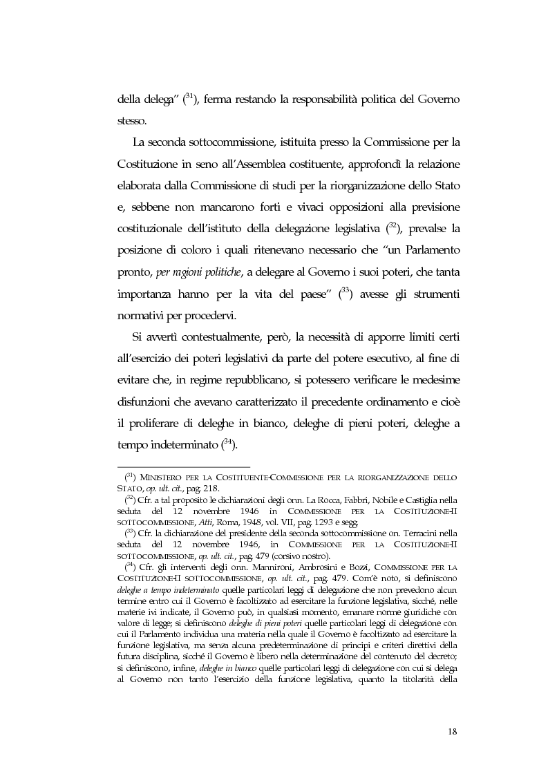 Anteprima della tesi: L'intervento delle Camere nell'esercizio dei poteri legislativi delegati al Governo in Italia ed in Spagna, Pagina 13