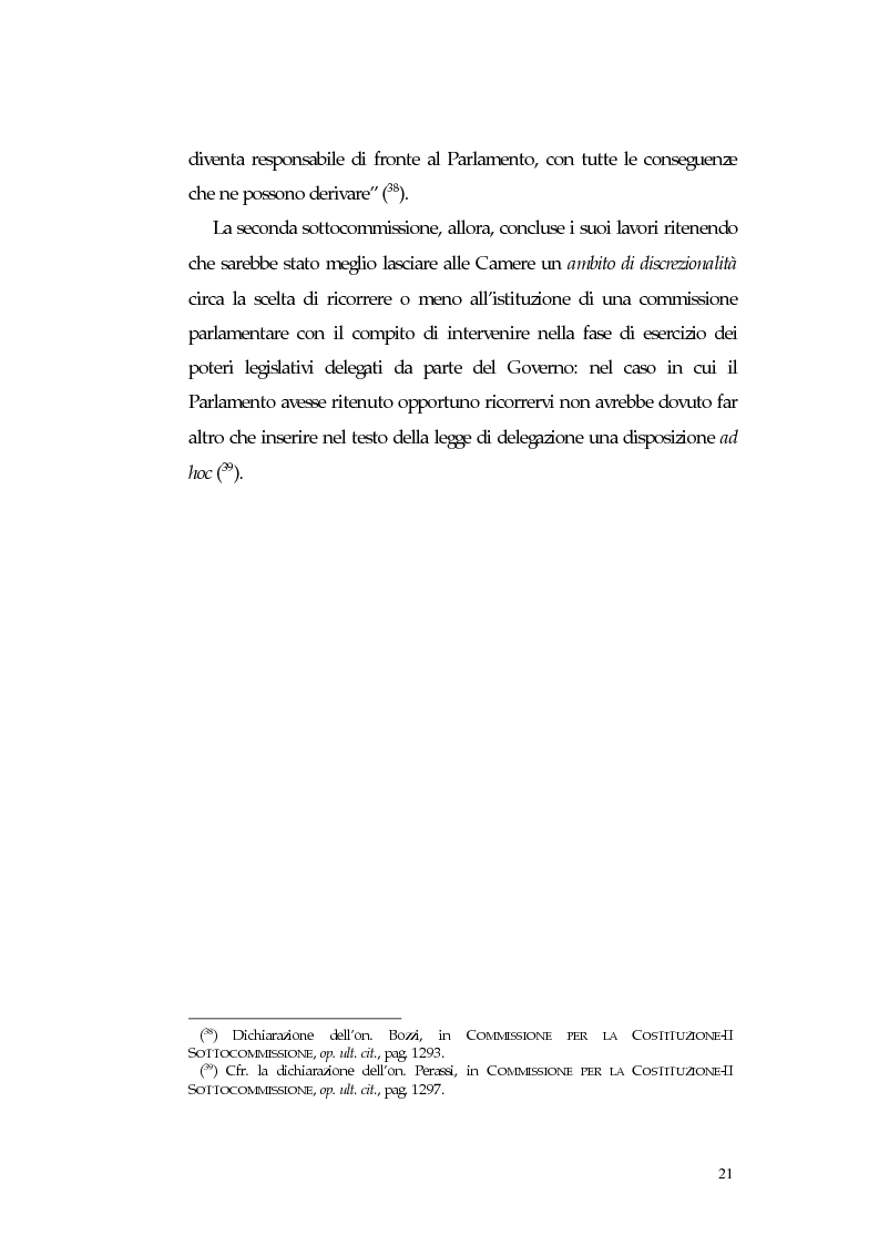 Anteprima della tesi: L'intervento delle Camere nell'esercizio dei poteri legislativi delegati al Governo in Italia ed in Spagna, Pagina 16
