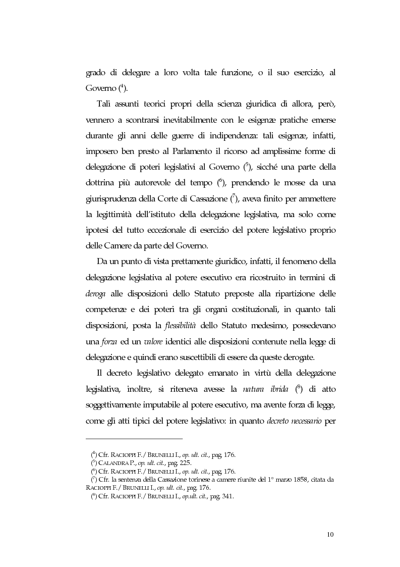 Anteprima della tesi: L'intervento delle Camere nell'esercizio dei poteri legislativi delegati al Governo in Italia ed in Spagna, Pagina 5