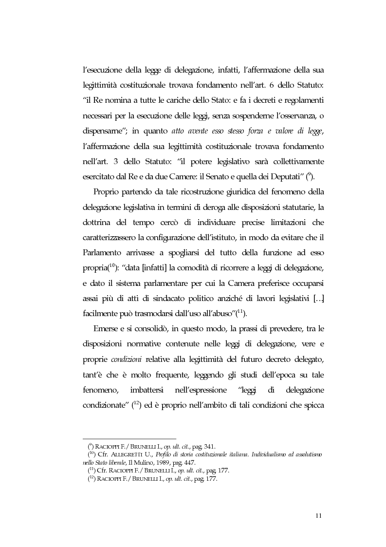 Anteprima della tesi: L'intervento delle Camere nell'esercizio dei poteri legislativi delegati al Governo in Italia ed in Spagna, Pagina 6