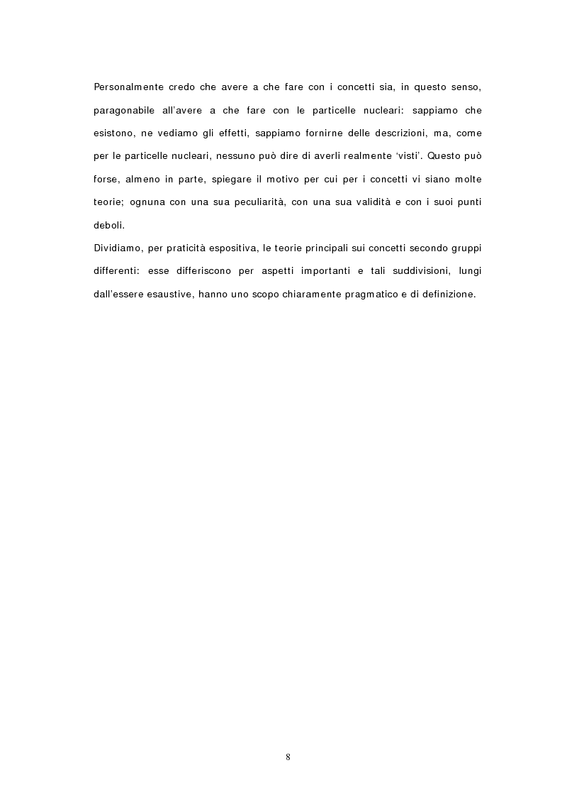 Anteprima della tesi: Concetti, similarità e teoria: verso il modello ibrido, Pagina 6