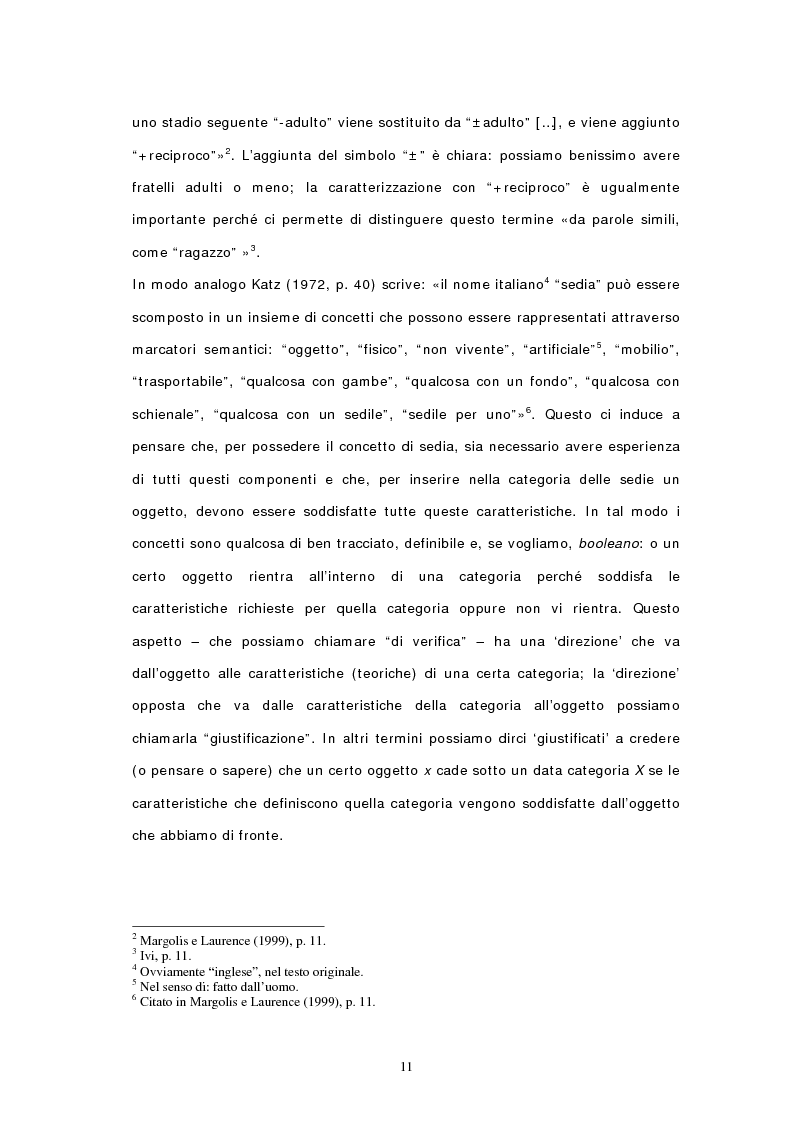 Anteprima della tesi: Concetti, similarità e teoria: verso il modello ibrido, Pagina 9