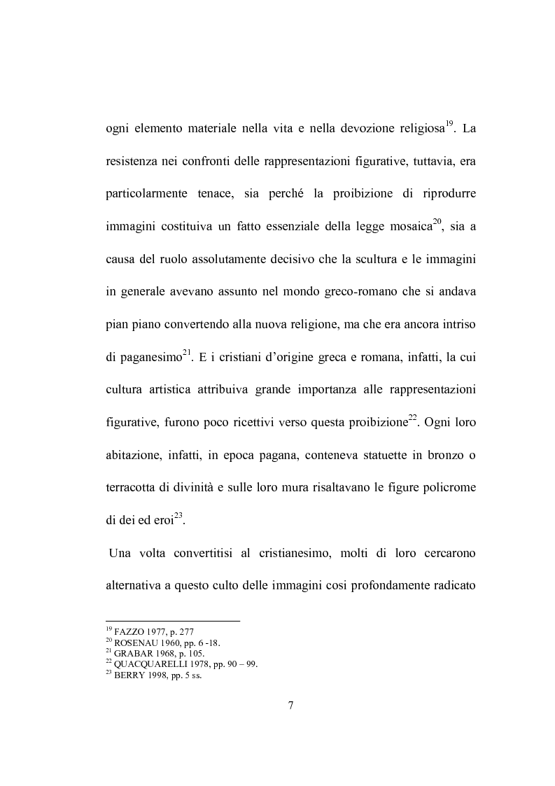 Anteprima della tesi: I programmi iconografici nell'arte cristiana dal tardo antico all'alto medioevo, Pagina 7