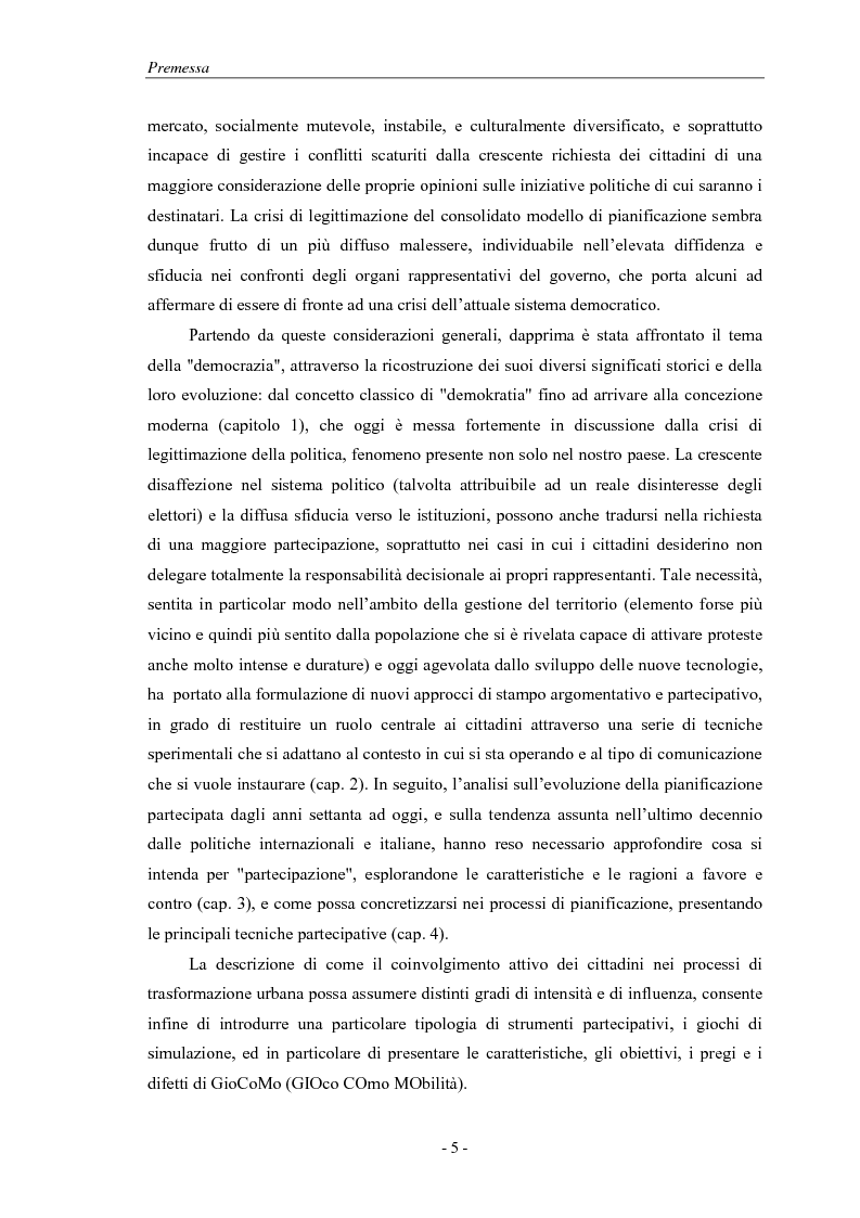 Anteprima della tesi: La pianificazione partecipativa: teorie e tecniche. Un esempio di integrazione di diversi strumenti: GioCoMo., Pagina 2