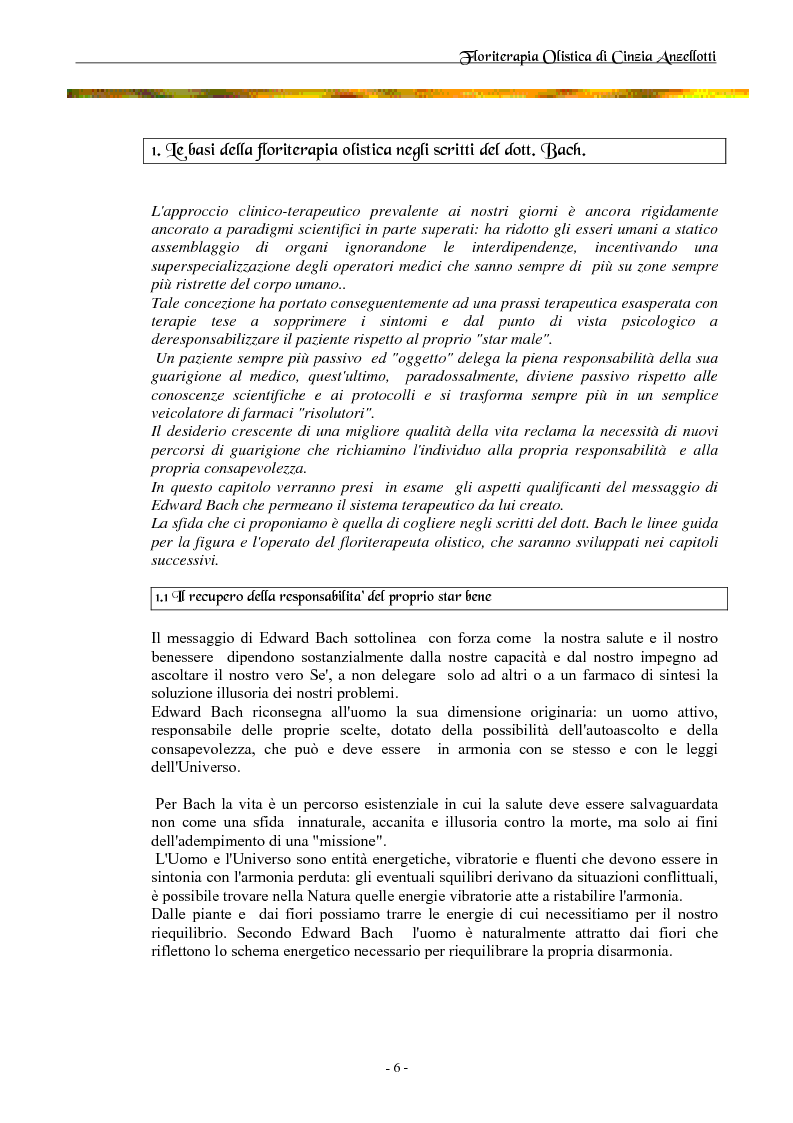 Anteprima della tesi: Floriterapia Olistica- I fiori di Bach per il naturopata RIZA, Pagina 2
