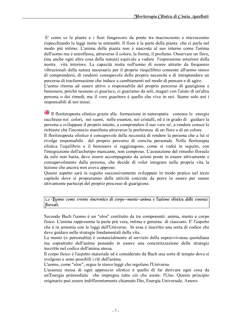 Anteprima della tesi: Floriterapia Olistica- I fiori di Bach per il naturopata RIZA, Pagina 3