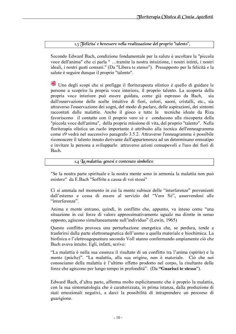 Anteprima della tesi: Floriterapia Olistica- I fiori di Bach per il naturopata RIZA, Pagina 6