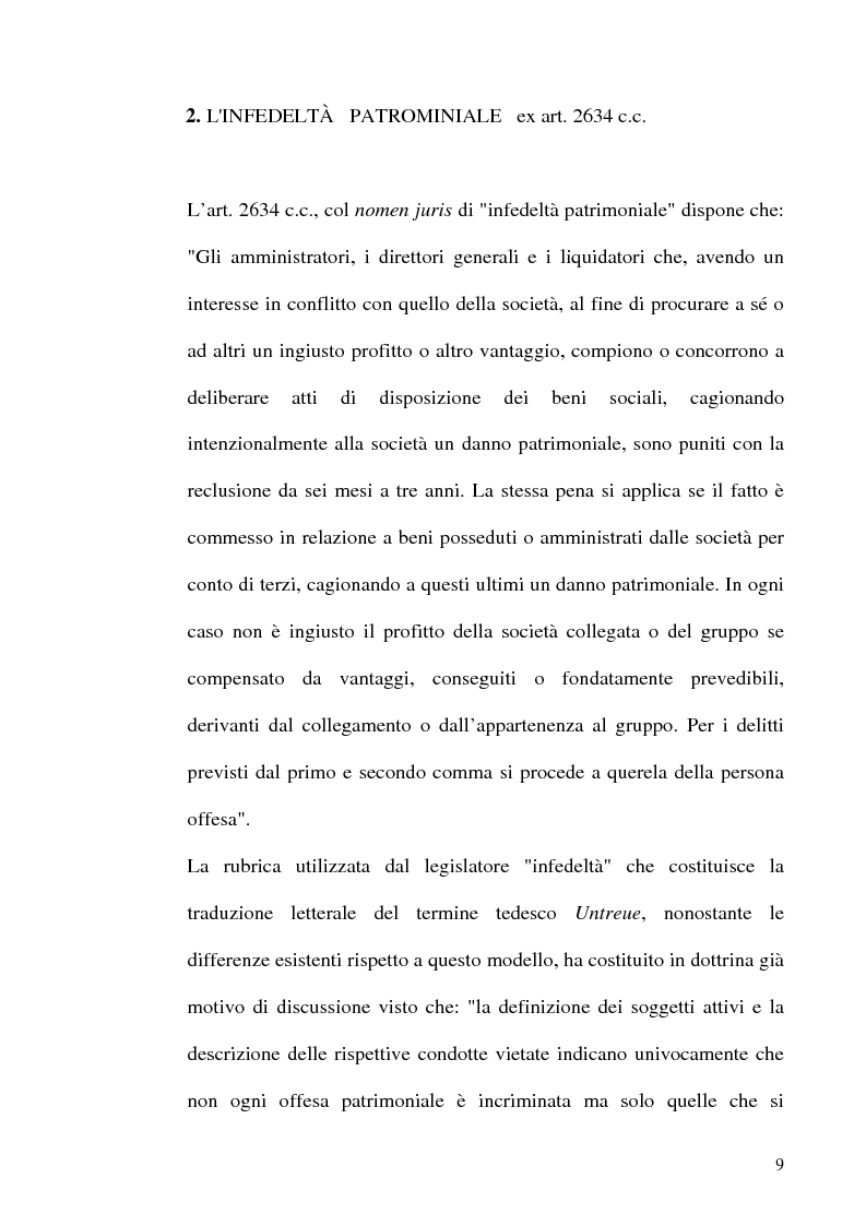 Anteprima della tesi: Le fattispecie di Infedeltà, Pagina 9