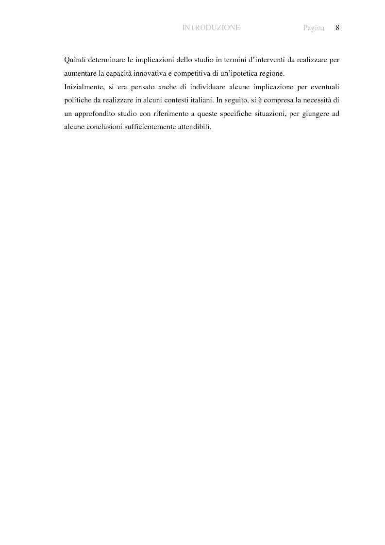 Anteprima della tesi: Innovazione e sviluppo locale: esperienze a confronto, Pagina 4